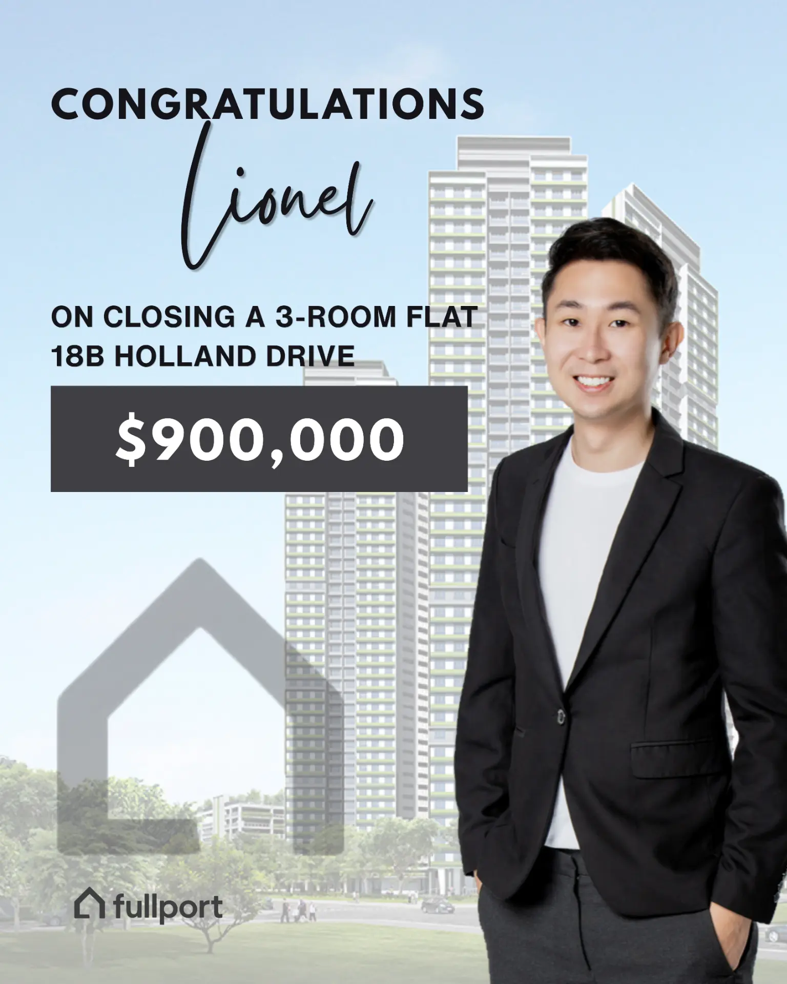 Lionel — Closing a 3-Room Flat at 18B Holland Drive